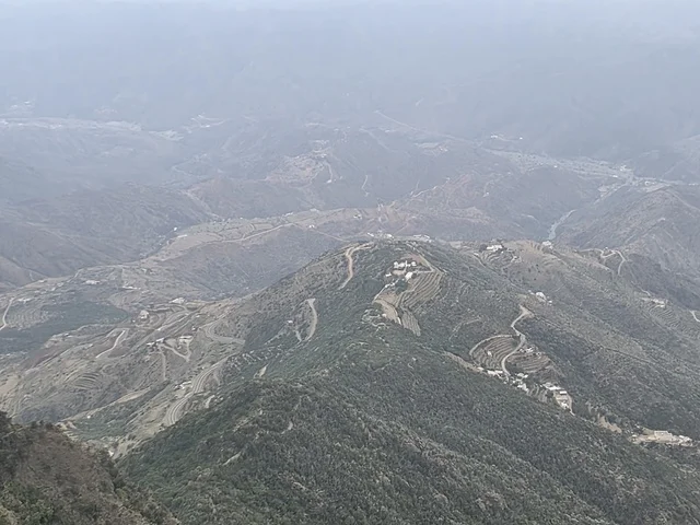 جبال أبها عسير منظر جوي طبيعي في السعودية