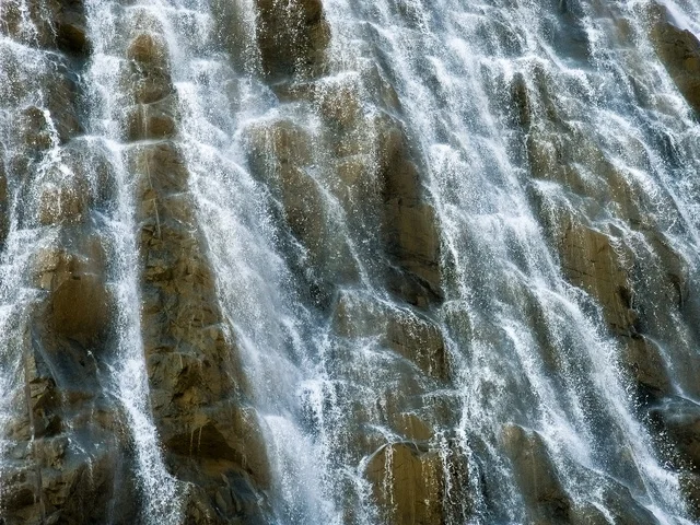 Khorfakkan Waterfall Flowing Over Mountain Rocks Khorfakkan Waterfall Flowing Over Mountain Rocks