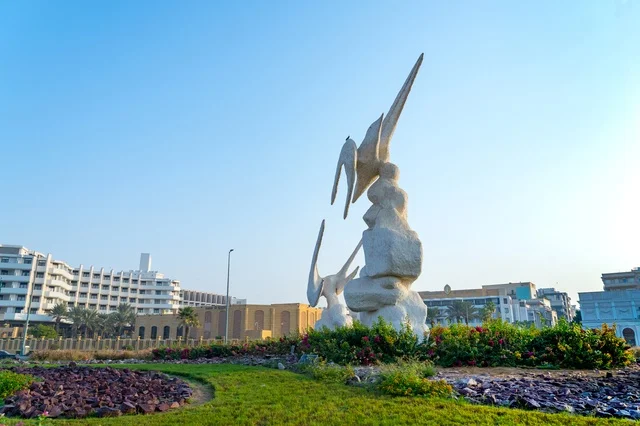 مجسم النورس على كورنيش جدة في السعودية