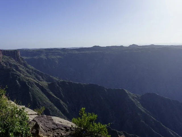 Rocky Mountain Canyon and Valley Landscape in Daylight