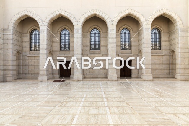واجهة العمارة الإسلامية التقليدية في مدينة نزوى عمان