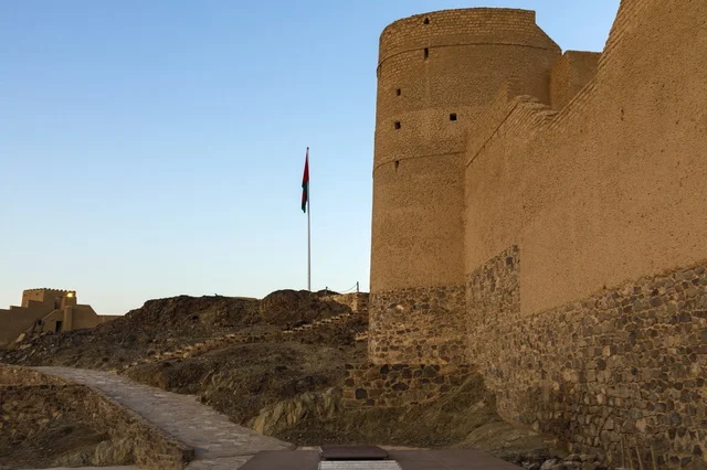 Bahla Fort Oman Ancient Clay Tower and Stone Walls