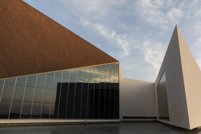 Modern Geometric Architecture Building in Muscat Oman