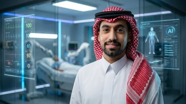 طبيب سعودي في مستشفى ذكي يعتمد على الذكاء الاصطناعي