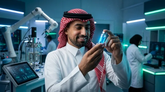 عالم عربي في مختبر أبحاث مستقبلي عالي التقنية