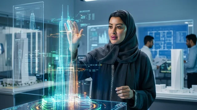 مهندسة عربية تستخدم تقنية الهولوغرام ثلاثية الأبعاد