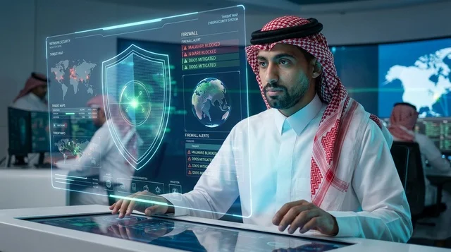 خبير الأمن السيبراني السعودي في غرفة التحكم الرقمية