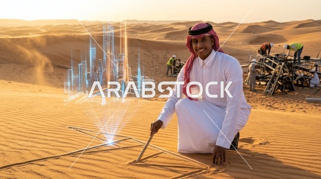 مهندس سعودي يخطط لمدينة ذكية ثلاثية الأبعاد في الصحراء