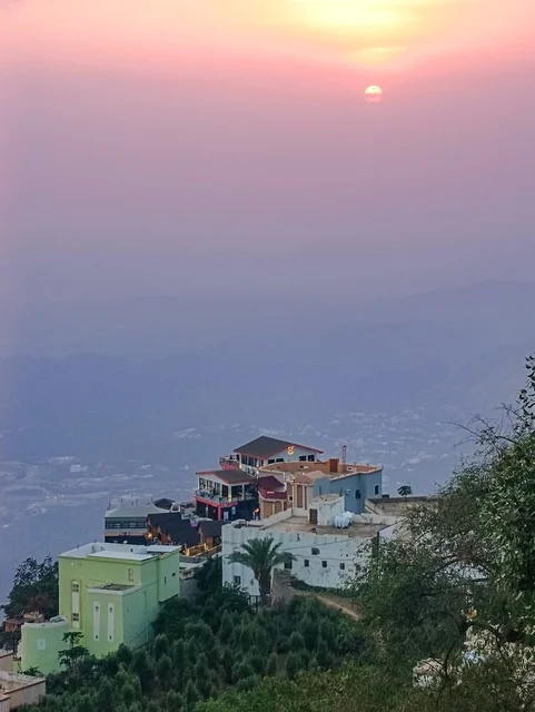 Faifa Mountains Jazan Sunset Landscape