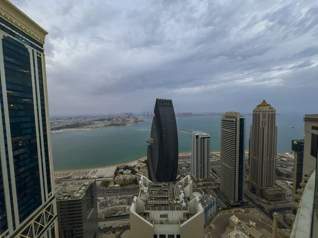 Doha West Bay Skyline and Arabian Gulf View Qatar