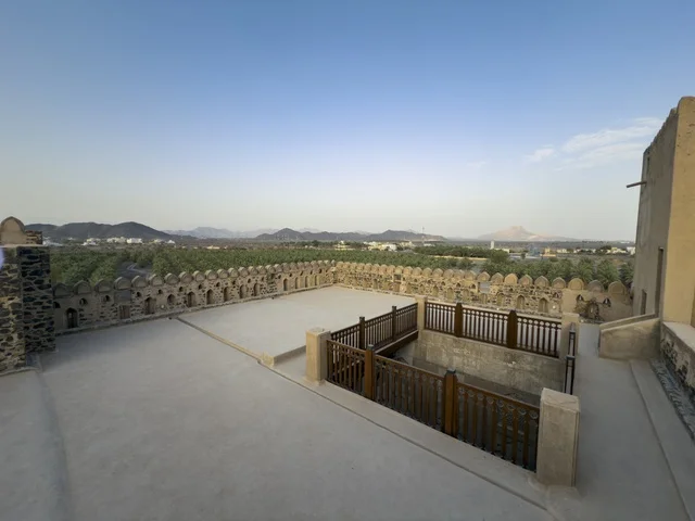 Historic Jabreen Castle Rooftop View in Bahla Oman