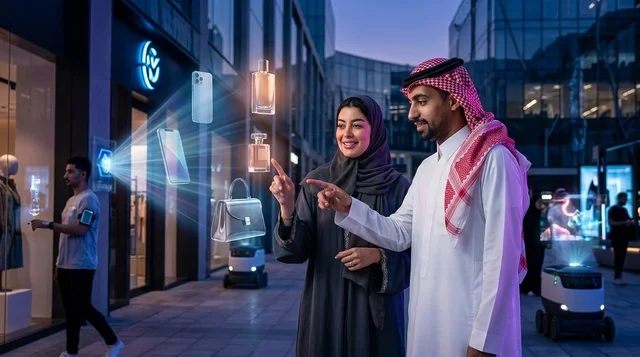 Saudi Couple Using Hologram Technology in Smart City