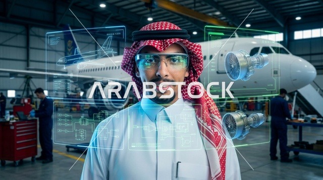 مهندس طيران سعودي بنظارات الواقع المعزز الذكية