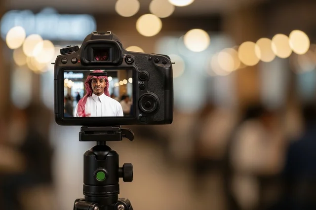 كاميرا دي اس ال ار احترافية تصور رجل سعودي بالزي التقليدي