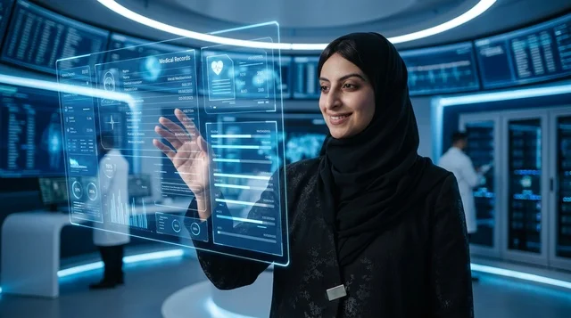 طبيبة سعودية تتحكم في روبوت جراحي داخل غرفة العمليات