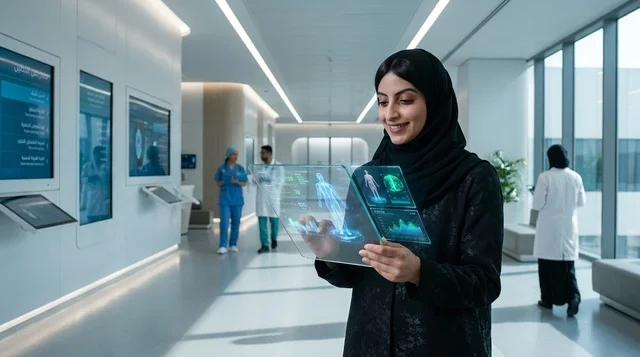 طبيبة سعودية تتحكم في روبوت جراحي داخل غرفة العمليات