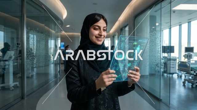 طبيبة سعودية تتحكم في روبوت جراحي داخل غرفة العمليات
