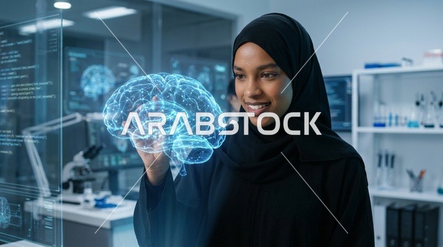 طبيبة سعودية تستخدم شاشات هولوجرام طبية متطورة