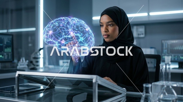 طبيبة سعودية تستخدم شاشات هولوجرام طبية متطورة