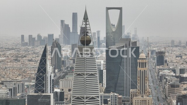 Towers and skyscrapers in Riyadh, Saudi Arabia, architecture in Saudi Arabia, famous landmarks in Riyadh, tourism in Saudi Arabia