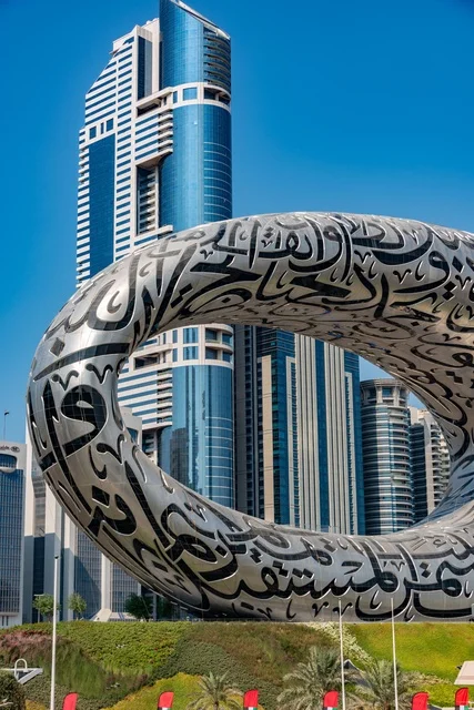 Museum of the Future Dubai Building Under Blue Sky