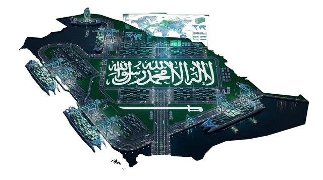 خريطة الطاقة الشمسية واللوجستية ثلاثية الأبعاد السعودية
