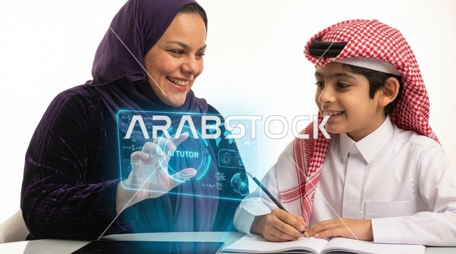 التعليم الذكي للأطفال مع العائلة والذكاء الاصطناعي