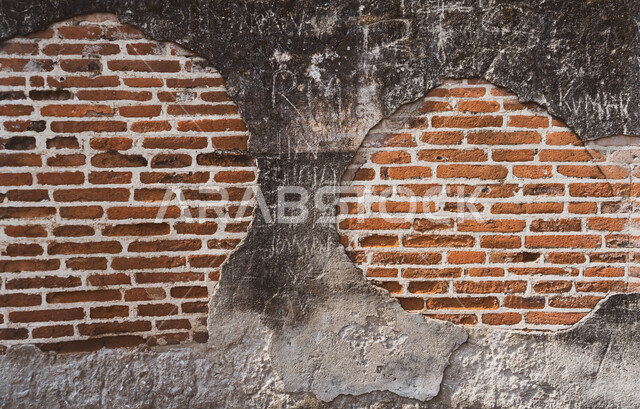 صورة خلفية لجدار حجري قديم بارز الشكل ، نسيج الجدار
