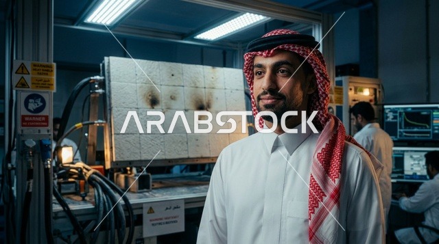 مهندس سعودي في مختبر علوم وبحوث المواد المتطورة