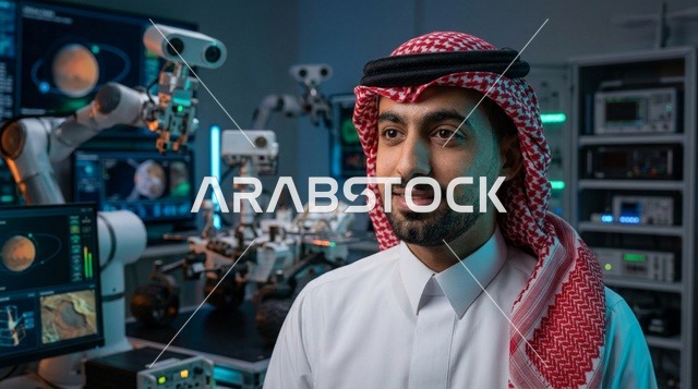 عالم سعودي في غرفة التحكم باستكشاف الفضاء