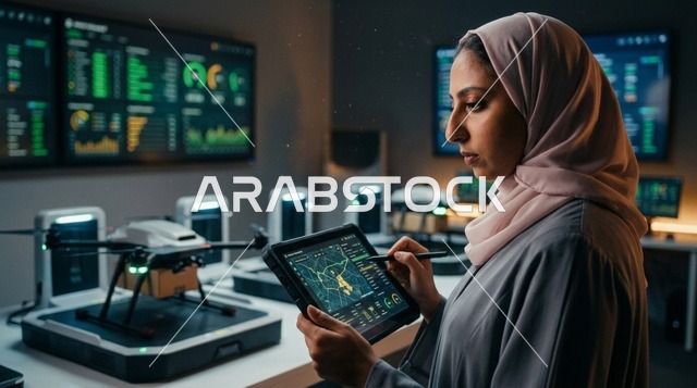 مهندسة سعودية تدير الخدمات اللوجستية الذكية بالرياض