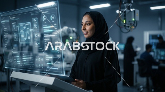 مهندسة سعودية تعمل على واجهة هولوغرام ذكية