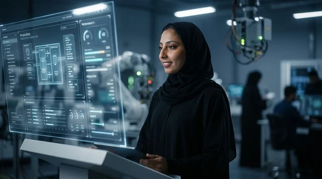 مهندسة سعودية تعمل على واجهة هولوغرام ذكية