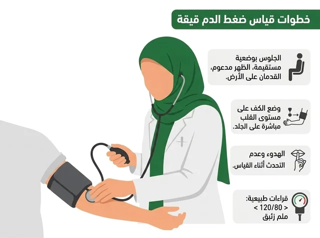Blood Pressure Measurement Infographic Vector Illustration