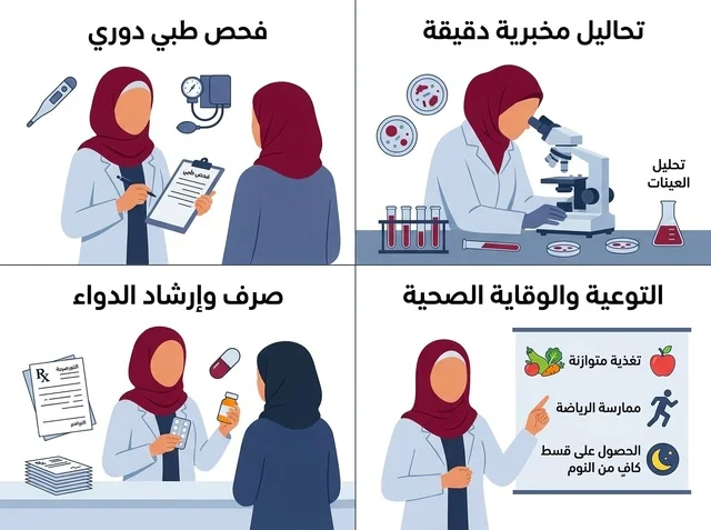 Hijab Female Doctor Medical Infographic Vector Design