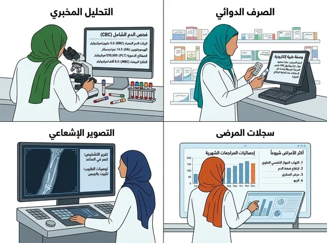رسومات توضيحية للرعاية الصحية والخدمات الطبية