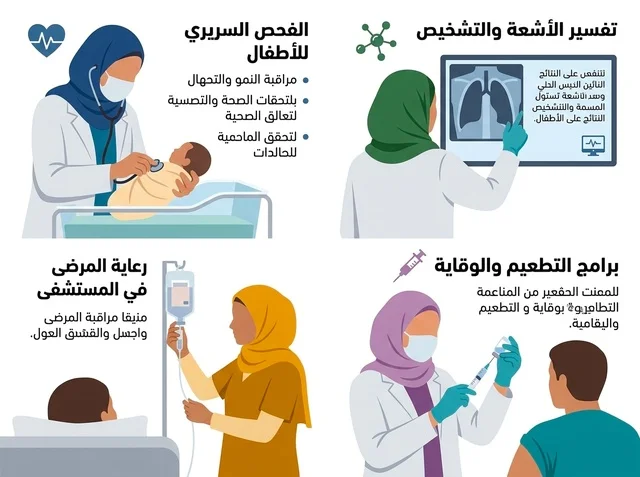 إنفوجرافيك طبي لخدمات الرعاية الصحية بتصميم فيكتور