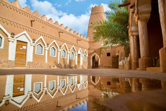 Ushaiger Heritage Village Reflection in Saudi Arabia