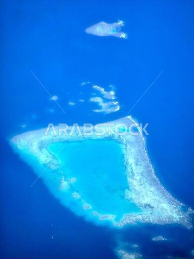 Aerial view of Islands off the coast of Jeddah in Saudi Arabia. Aerial view of Islands off the coast of Jeddah in Saudi Arabia.