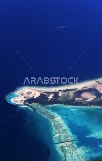 صورة جوية لمدينة أملج، البحر الأحمر، المملكة العربية السعودية.