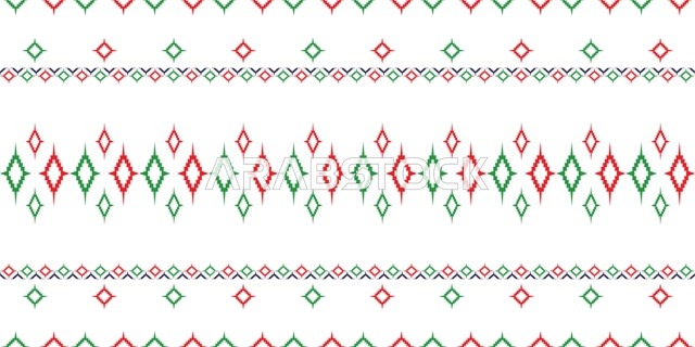 Traditional Saudi Sadu Geometric Pattern Background