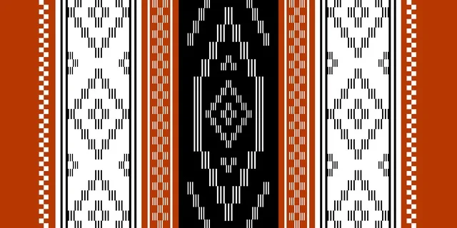 Traditional Saudi Sadu Geometric Pattern Background