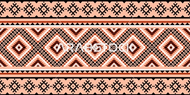 Traditional Saudi Sadu Geometric Pattern Background
