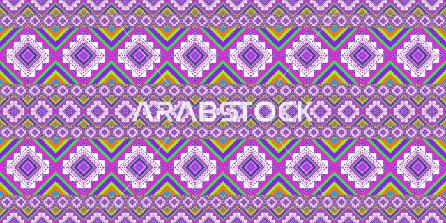 Traditional Saudi Sadu Geometric Pattern Background
