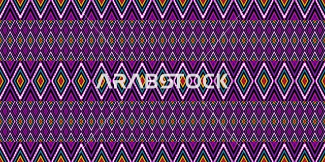 Traditional Saudi Sadu Geometric Pattern Background