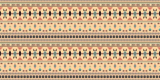 Traditional Saudi Sadu Geometric Pattern Background