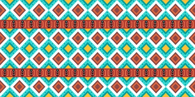 Traditional Saudi Sadu Geometric Pattern Background