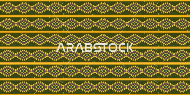 Traditional Saudi Sadu Geometric Pattern Background