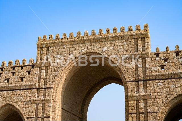 المدخل المركزي لبوابة باب مكة التاريخية في البلدة القديمة بجدة، المملكة العربية السعودية المدخل المركزي لبوابة باب مكة التاريخية في البلدة القديمة بجدة، المملكة العربية السعودية