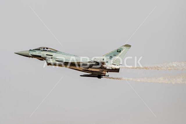 Riyadh, Saudi Arabia - 10 2 2026: fighter jet flying in sky